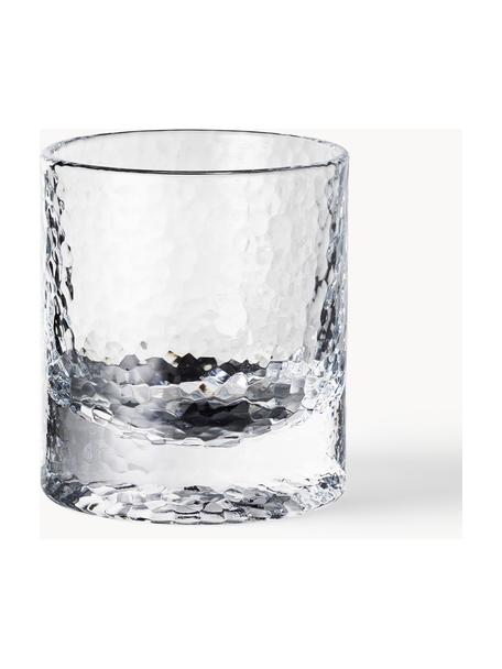 Wassergläser Forma mit strukturierter Oberfläche, 2 Stück, Glas, Transparent, Ø 9 x H 10 cm, 300 ml