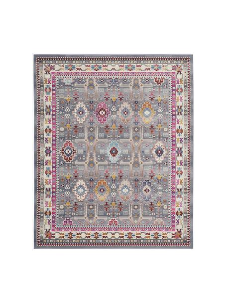 Tapis Vintage Kashan, Bleu, rose vif, larg. 230 x long. 300 cm (taille L)