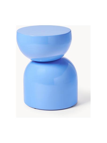 Table d'appoint de jardin Gigi, Plastique, métal, revêtement par poudre, Bleu, larg. 45 x haut. 55 cm