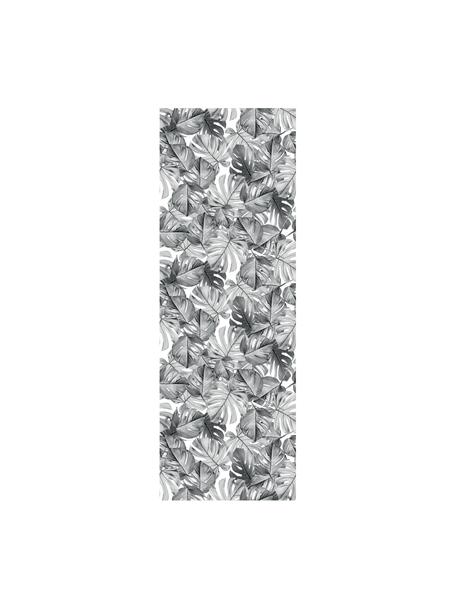 Papier peint photo Monstera, Intissé, écologique et biodégradable, Noir, blanc, larg. 97 x haut. 280 cm