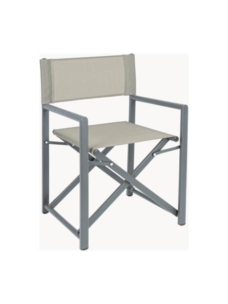 Krzesło ogrodowe Taylor, składane, Stelaż: aluminium malowane proszk, Szary, antracytowy, odcienie srebrnego, S 48 x G 56 cm