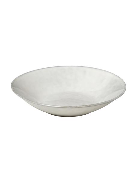 Ručně vyrobené hluboké talíře Nordic Sand Ø 22 cm, 4 ks, Kamenina, Odstíny šedé, Ø 22 cm, V 5 cm