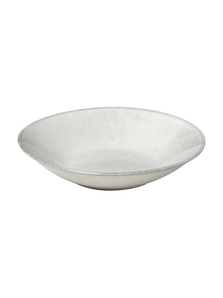 Handgemaakt soepbord Nordic Sand, 4 stuks, Keramiek, Grijs-, beigetinten, Ø 22 x H 5 cm