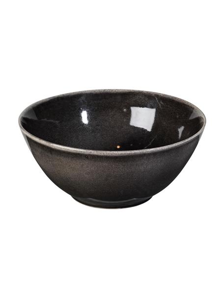 Handgemachte Servierschüssel Nordic Coal, Ø 25 cm, Steingut, Braungrau, Ø 25 x H 11 cm