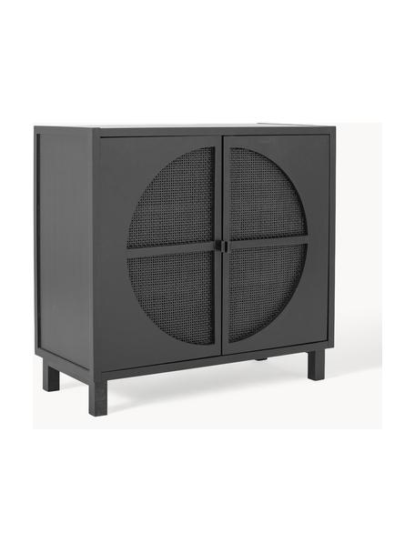 Credenza Trento, Nero, Larg. 105 x Alt. 100 cm