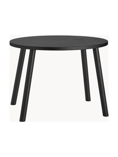 Mesa infantil ovalada de madera Mouse, Chapa de madera de roble barnizada

Este producto está hecho de madera de origen sostenible y con certificación FSC®., Negro, An 60 x F 46 cm