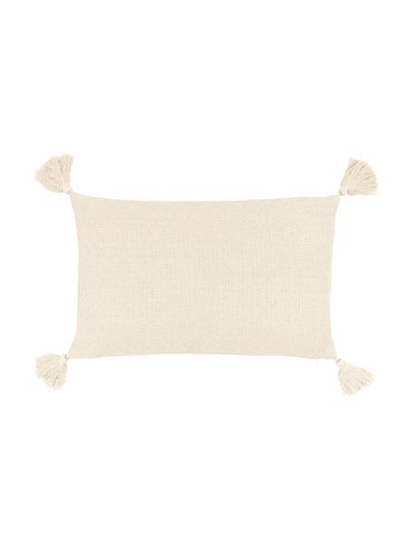 Poszewka na poduszkę z chwostami Lori, 100% bawełna, Beżowy, S 30 x D 50 cm