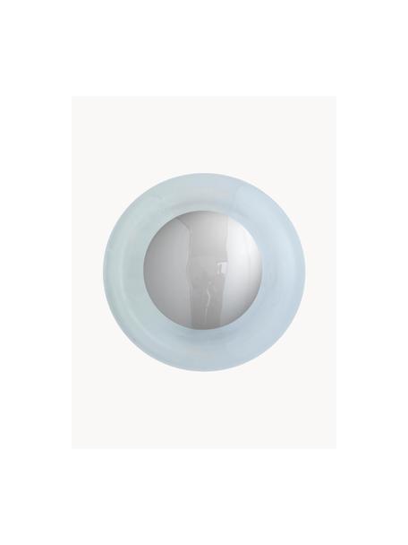 Kleine Wand- und Deckenleuchte Horizon, mundgeblasen, Lampenschirm: Glas, mundgeblasen, Transparent, Silberfarben, Ø 21 x T 17 cm