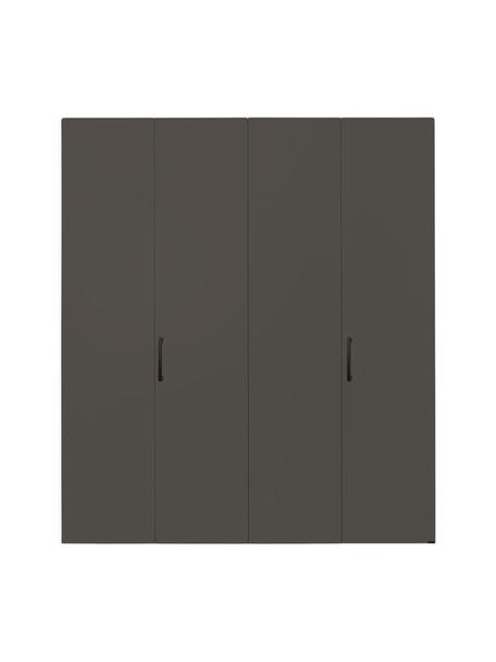 Draaideurkast Madison 4 deuren, inclusief montageservice, Frame: panelen op houtbasis, gel, Grijs, B 202 cm x H 230 cm