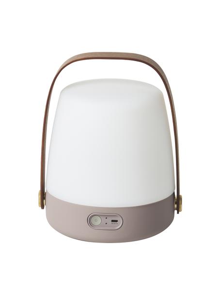 Mobilna lampa zewnętrzna z funkcją przyciemniania Lite-up, Beżowy, biały, ciemny brązowy, Ø 20 x W 26 cm