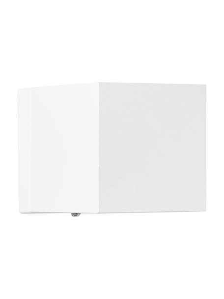Kleine Wandleuchte Jayla, Metall, pulverbeschichtet, Weiß, matt, B 10 x H 10 cm
