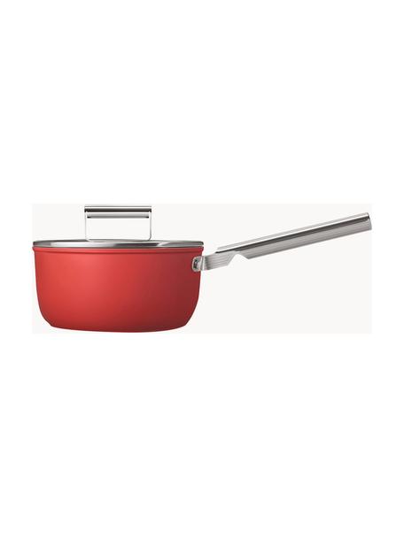Cazo pequeño antiadherente con tapadera 50's Style, Estructura: aluminio forjado en frío., Rojo, Ø 20 cm x Al 18 cm, 2.7 L