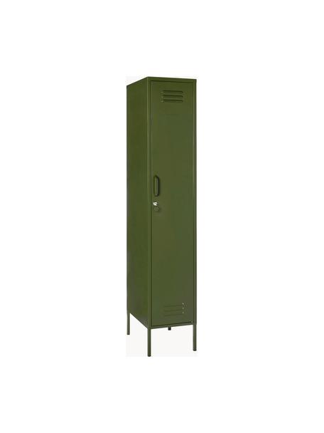 Armadietto The Skinny, Acciaio verniciato a polvere, Verde scuro, Larg. 35 x Alt. 183 cm