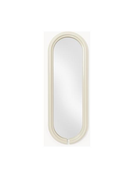 Ovaler Ganzkörperspiegel Mael, Spiegelfläche: Spiegelglas Dieses Produk, Off White, B 50 x H 140 cm