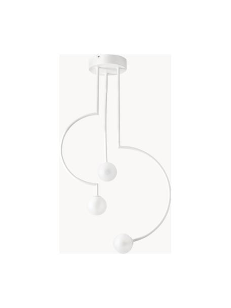 Pendelleuchte Aglaia, Baldachin: Metall, beschichtet, Weiß, Ø 45 x H 81 cm