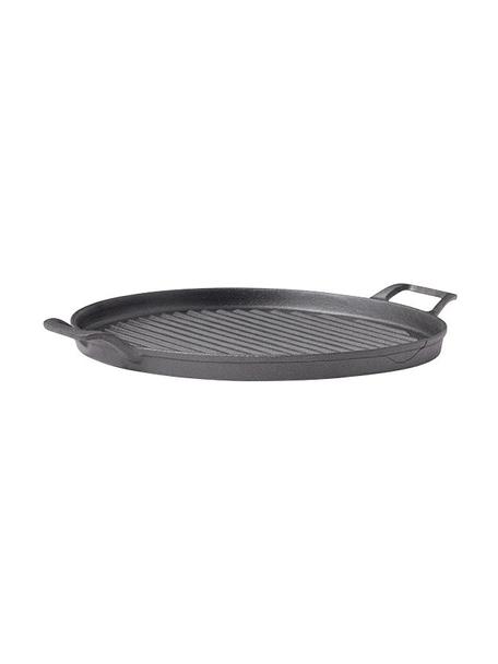 Grill-Platte Monte Raw, Gusseisen, Schwarz, Ø 31 x H 2 cm