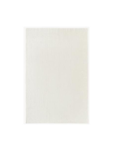 Tapis à poils ras tissé main Willow, 100 % polyester, certifié GRS, Blanc crème, larg. 200 x long. 300 cm (taille L)