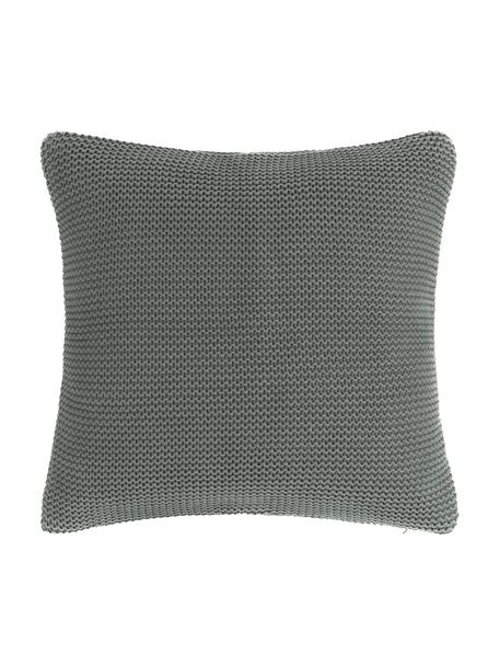 Copricuscino a maglia in cotone organico Adalyn, 100% cotone biologico certificato GOTS

Il materiale utilizzato in questo prodotto è testato per le sostanze nocive e certificato secondo lo STANDARD 100 by OEKO-TEX® , HOHENSTEIN HTTI, 11.HIN.00050, Verde, Larg. 40 x Lung. 40 cm