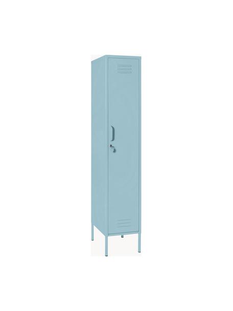 Petite armoire The Skinny, Acier, revêtement par poudre, Bleu ciel, larg. 35 x haut. 183 cm
