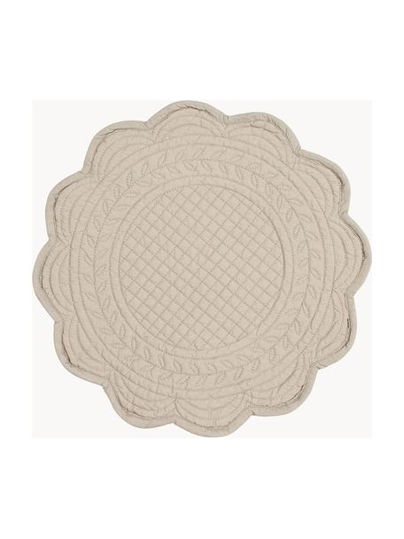 Tovaglietta rotonda Boutis 2 pz, 100% cotone, Beige, Ø 43 cm