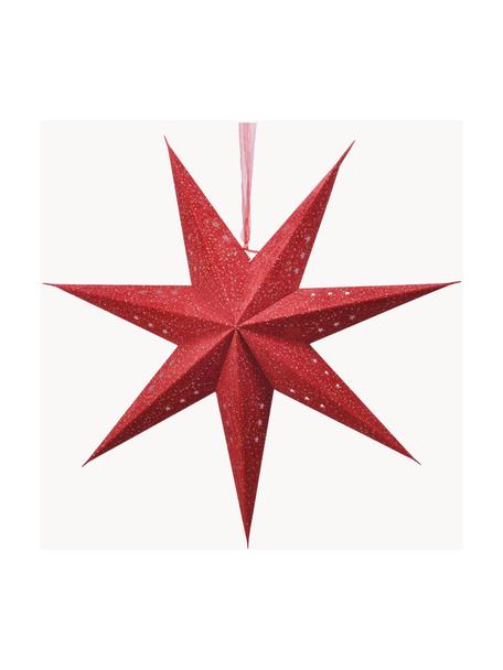 Grande étoile lumineuse Amelia, Ø 60 cm, 2 pièces, Papier, Rouge, larg. 60 x haut. 60 cm