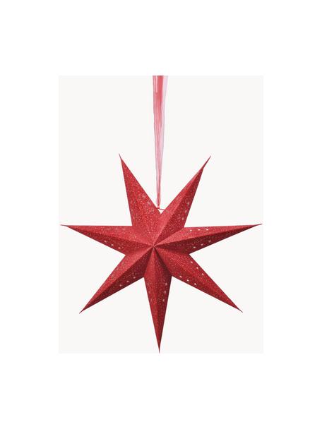 Stelle luminose grandi Amelia 2 pz, Carta, Rosso, Larg. 60 x Alt. 60 cm