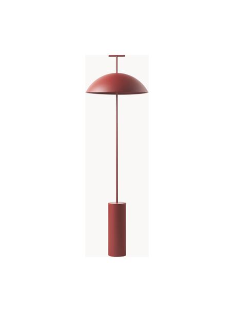 Kleine design LED vloerlamp Geen-A, Lamp: gepoedercoat metaal, Baksteenrood, H 132 cm