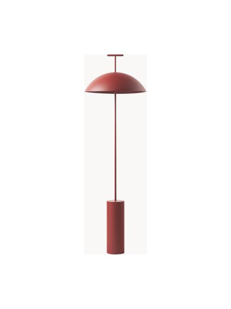 Lampada da terra piccola di design a LED Green-A, Rosso mattone, Alt. 132 cm