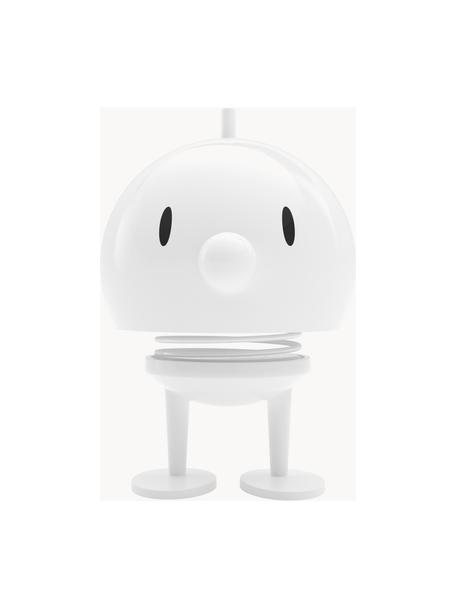 Decoratief object Bumble, verschillende formaten, H 15 cm, Kunststof, metaal, Wit, Ø 10 x H 15 cm