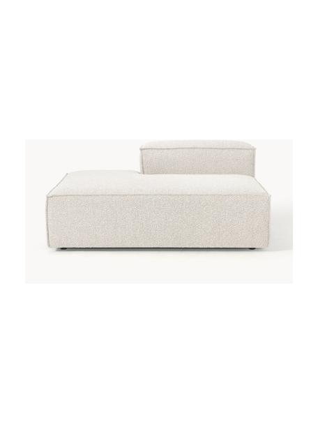 Chaise longue module Lennon uit bouclé, Bekleding: bouclé (100% polyester) M, Frame: massief grenenhout, multi, Poten: kunststof Dit product is , Bouclé gebroken wit, B 150 x D 119 cm, rugleuning rechts