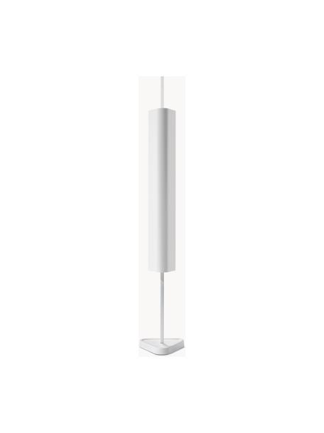 Lampada da tavolo a LED con luce regolabile Emi, Alluminio rivestito, Bianco, Larg. 20 x Alt. 114 cm