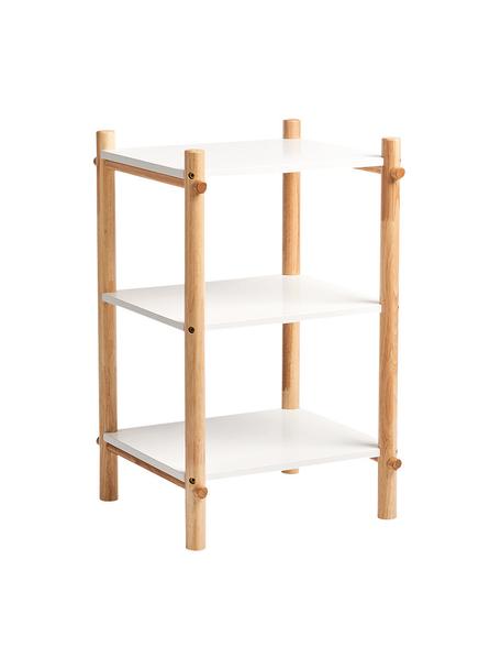 Kinderwandrek Loko, Frame: grenenhout met kunststoff, Wit, helder hout, B 36 x H 59 cm