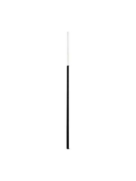 Kleine LED-Pendelleuchte Linea, Lampenschirm: Silikon, Metall, pulverbe, Baldachin: Metall, pulverbeschichtet, Schwarz, Ø 2 x H 120 cm