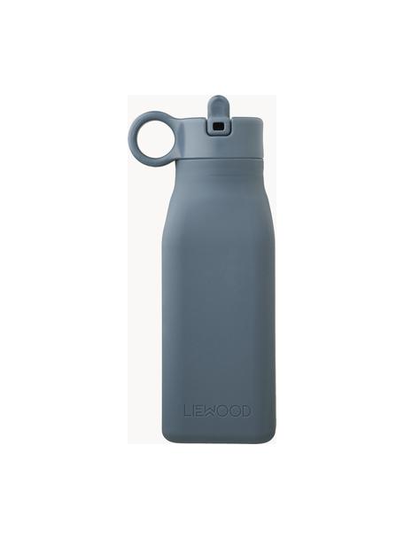 Wasserflasche Warren, Silikon, Graublau, B 8 x H 19 cm, 350 ml