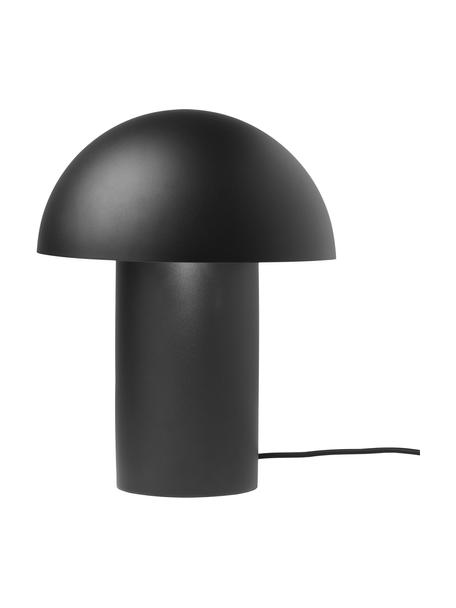 Lampada da tavolo di design Leery, Lampada: acciaio rivestito, Nero, Ø 28 x Alt. 40 cm