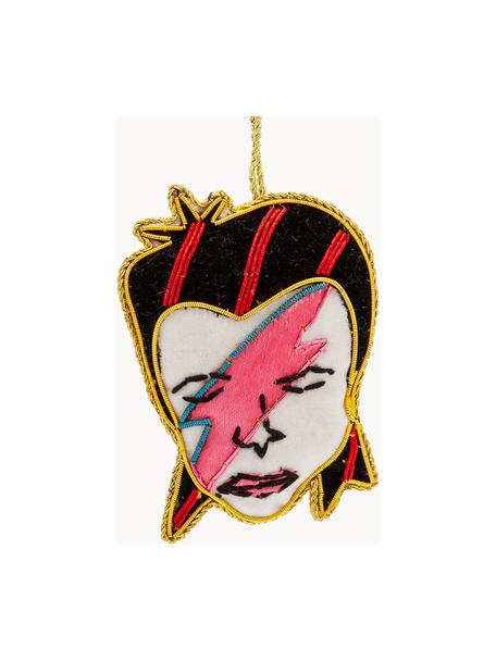 Kerstboomhangers Bowie, 2 stuks, Kunstvezels, Meerkleurig, B 7 x D 10 cm