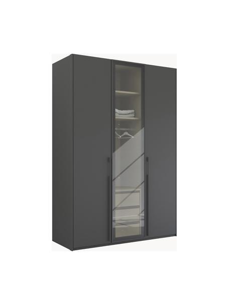 Drehtürenschrank Skat Shine mit beleuchteten Glastüren, Griffe: Metall, beschichtet, Anthrazit, B 151 x H 223 cm