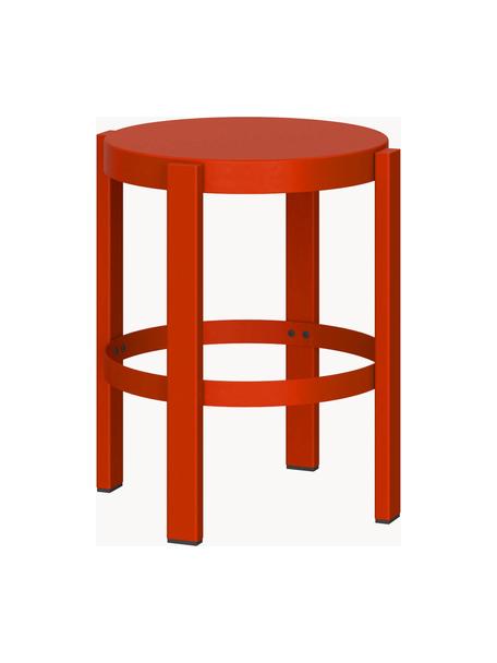 Tabouret en métal Doon, Acier, revêtement par poudre, Rouge, Ø 35 x haut. 45 cm