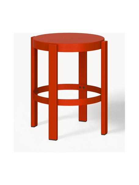 Stolička z kovu Doon, Ocel s práškovým nástřikem, Červená, Ø 35 cm, V 45 cm
