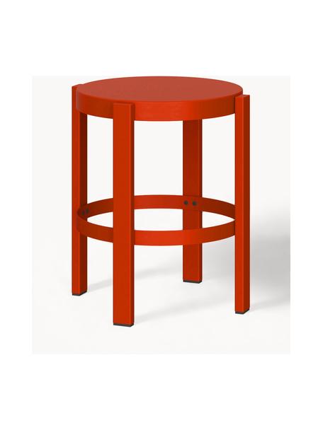 Tabouret en métal Doon, Acier, revêtement par poudre, Rouge, Ø 35 x haut. 45 cm