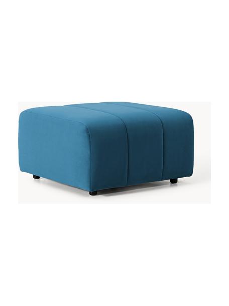 Samt-Sofa-Hocker Lena, Bezug: Samt (100 % Polyester) De, Gestell: Buchenholz, Spanplatte, H, Samt Petrol, B 78 x T 75 cm