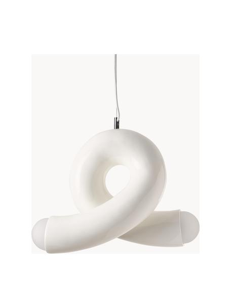 Lampa wisząca Memphis, Poliresing, Kremowobiały, S 40 x G 25 cm