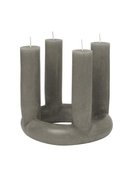 Adventskaarsen Lucia, Was, Groen, Ø 20 x H 18 cm