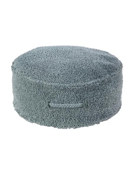 Pouf per bambini fatto a mano Chill, Rivestimento: 97% cotone, 3% altre fibr, Blu navy, Ø 50 x Alt. 20 cm