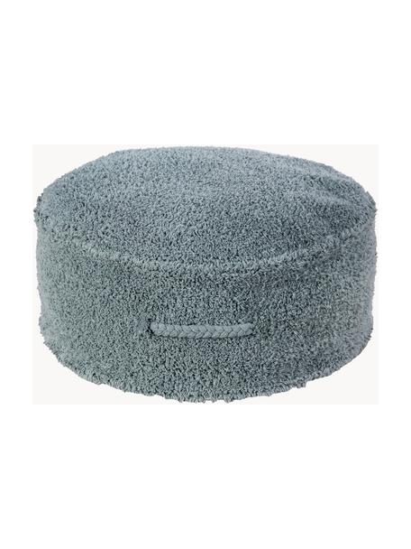 Pouf pour enfant, fait main Chill, Bleu, Ø 50 x haut. 20 cm