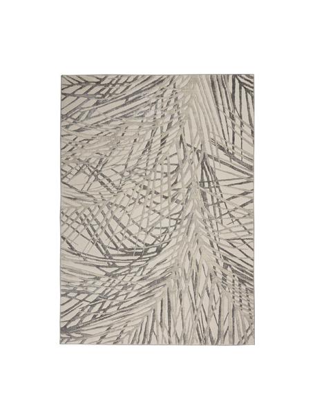 Laagpolig vloerkleed Rustic Texture met hoog-laag effect, 51% polypropyleen, 49% polyester, Beige, taupe, B 160 x L 220 cm (maat M)