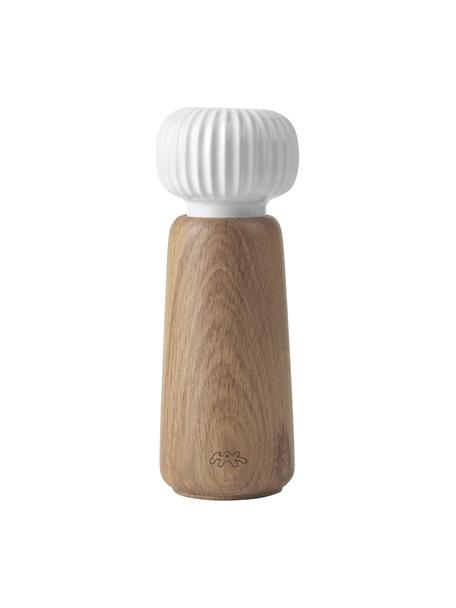 Moulin à épices Hammerhøi, Blanc, bois de chêne, Ø 7 x haut. 19 cm