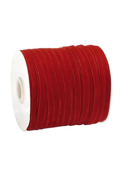 Stuha na dárky Velveta, Nylon, Červená, Š 0,6 cm, D 10000 cm