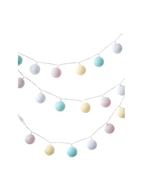 Guirlande lumineuse LED d'extérieur Colorain, 740 cm, 20 lanternes, Bleu, rose, jaune, blanc, long. 740 cm