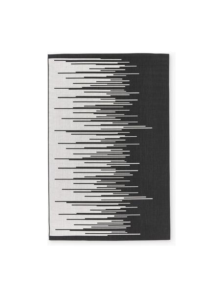 Tapis d'extérieur à poils ras Praiano, Noir, gris clair, larg. 200 x long. 300 cm (taille L)